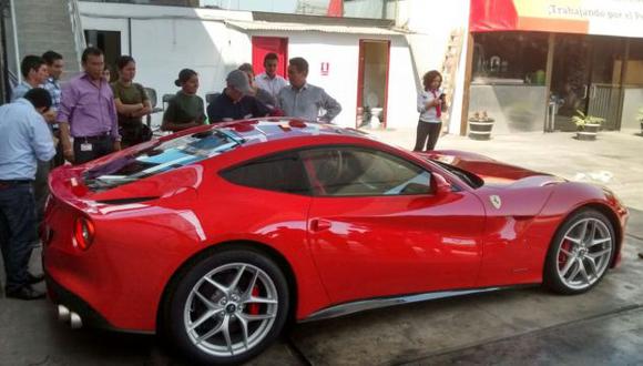 Ferrari F12 fue incautado por la Conabi en mayo pasado. (Trome)