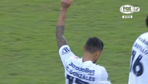 Gol de Christofer Gonzales para el 2-1 en Flamengo vs. Sporting Cristal. (Captura: Fox Sports 2)
