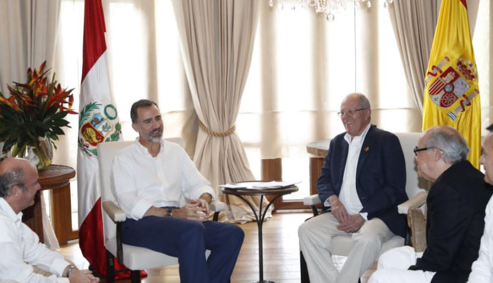 PPK se reunió con el rey de España en Colombia. (@CasaReal)