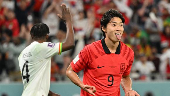 Gue-Sung Cho anotó un doblete para el 2-2 de Corea del Sur vs. Ghana. (Foto: AFP)