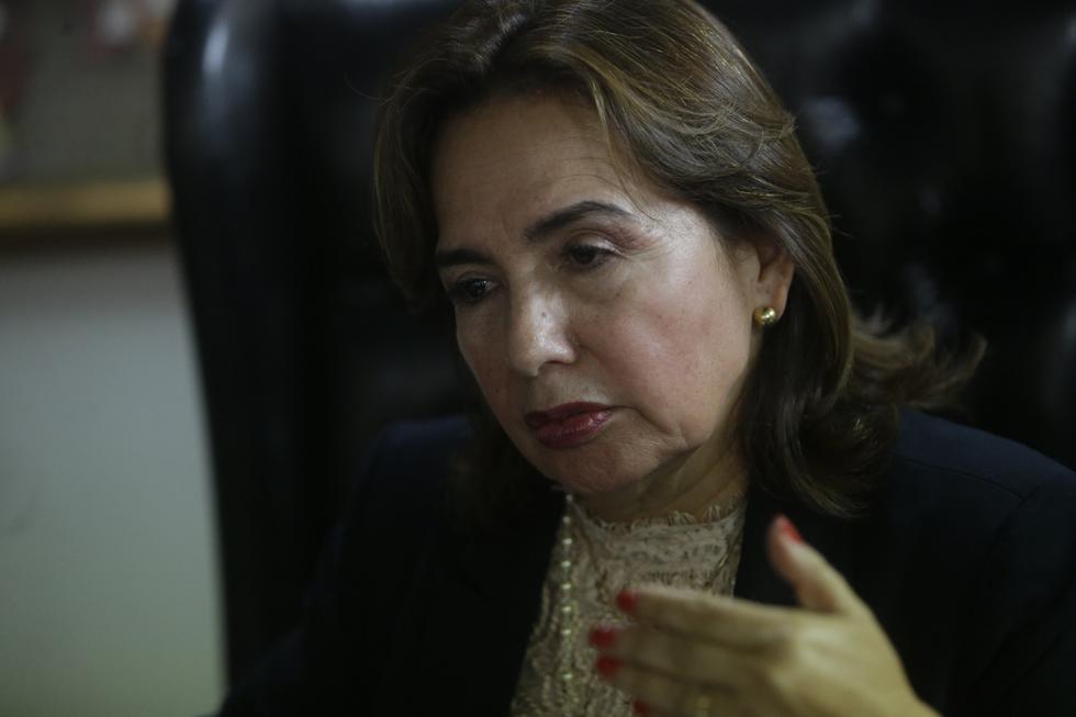 Elvia Barrios, como jueza suprema encargada de temas penales, evitó opinar concretamente sobre los presuntos delitos que habría cometido Pedro Chávarry. (GEC)