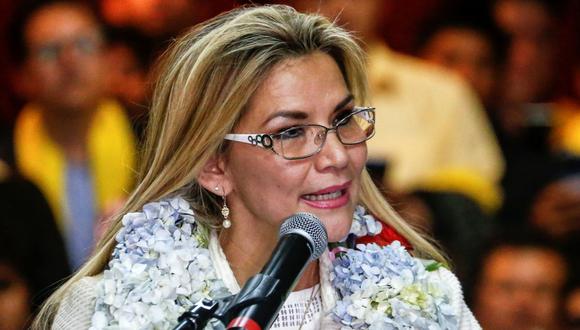 Presidenta interina Jeanine Áñez Chávez anunció que dio positivo al COVID-19. (Foto: Reuters)