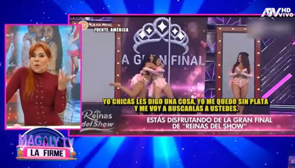 Magaly Medina criticó a Gisela Valcárcel por comentario a Korina, Diana y Angie. (Foto: captura de video).