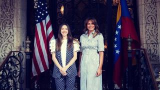 Melania Trump reitera a la esposa de Guaidó el apoyo de Estados Unidos a Venezuela