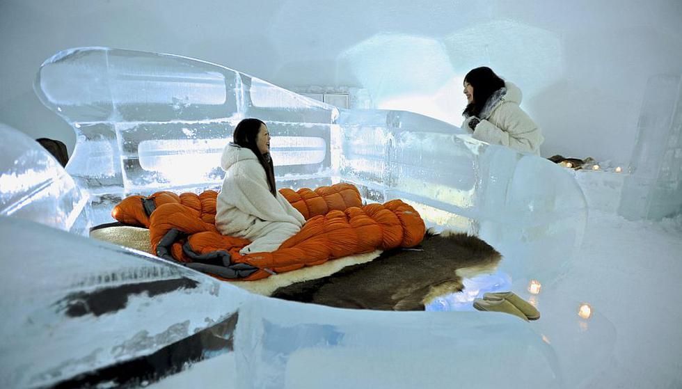 Conoce el ‘Hotel de hielo’ en Japón, la habitación donde podrías morir de frío. (EFE)