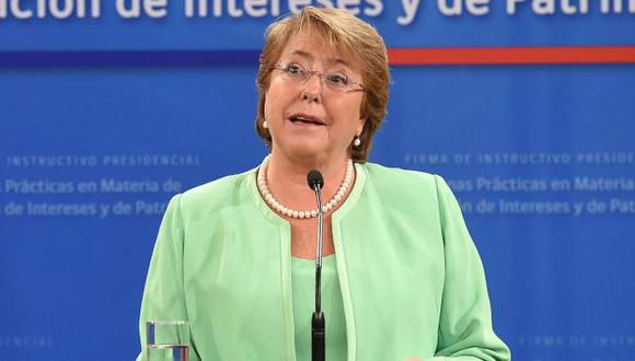 Michelle Bachelet tenía marcado índice de rechazo desde que asumió la presidencia en Chile. (EFE)