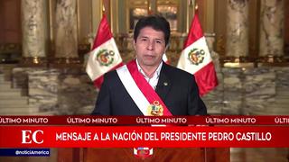 Mensaje a la Nación: Este fue el discurso que ofreció el presidente Castillo