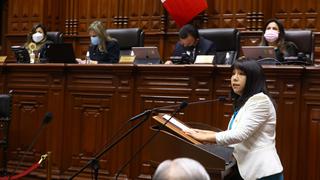 Mirtha Vásquez ante el Congreso: “He venido a proponer un renovado pacto en el marco constitucional”