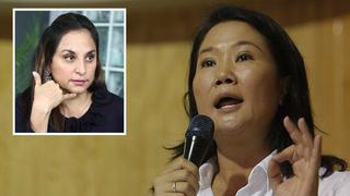 Keiko Fujimori se "solidariza" con Rosana Cueva por denuncia del Ministerio de Defensa