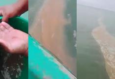 Pescadores denuncian presunto derrame de petróleo en mar de Talara [VIDEO]