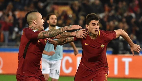 Roma cambió de posiciones con la Lazio luego de su victoria. (Getty Images)