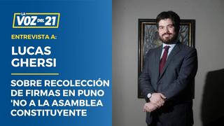 Lucas Ghersi sobre recolección de firmas en Puno por ‘No a la Asamblea Constituyente’