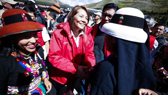 Ministra Bustamante ratificó que mañana se instalará comisión multisectorial para evaluar la situación de las familias en la zona del corredor minero.&nbsp; (Foto: Andina)