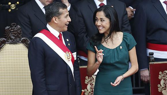 Ollanta Humala juega al misterio sobre el futuro político de su esposa Nadine Heredia. (Luis Gonzales)
