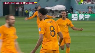 Ecuador vs. Países Bajos: Gakpo metió un golazo desde fuera del área para el 1-0 en Qatar 2022 [VIDEO]