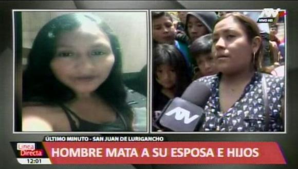 Feminicidio en San Juan de Lurigancho (Foto: ATV+)
