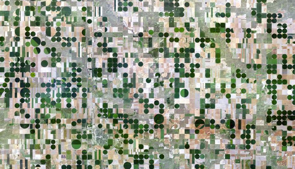 Kansas/EEUU. Las fotografías del proyecto Daily Overviews fueron tomadas por distintos satélites. (Daily Overviews)