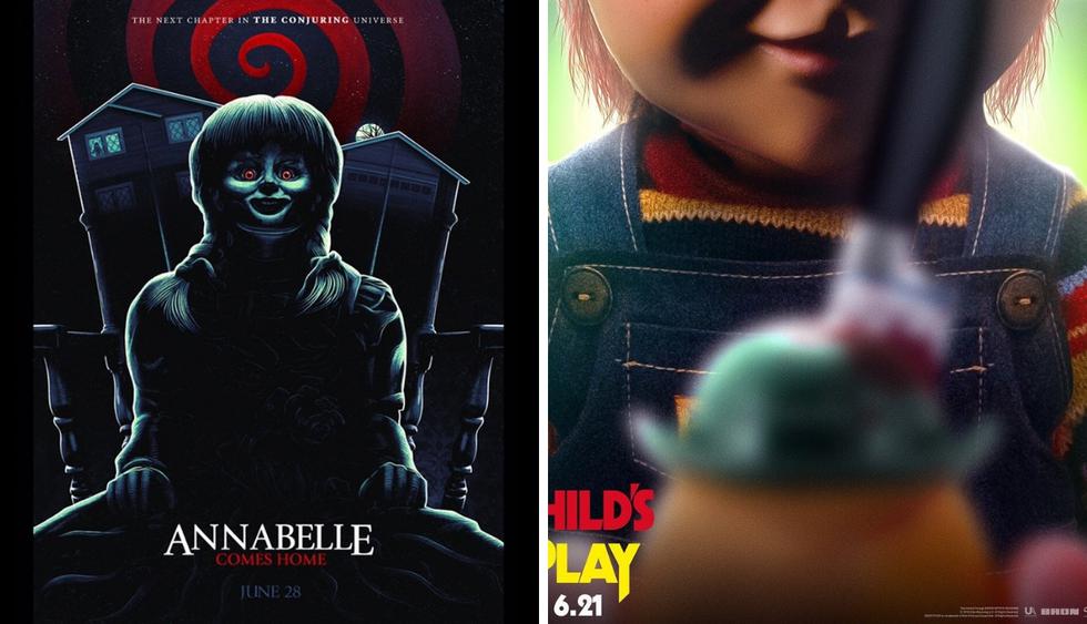 “Chucky” ajusticia a “Annabelle” en nuevo póster (Foto: Child's Play/ @annabellemovie)