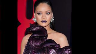 Rihanna lució este estrafalario vestido en la alfombra roja de 'Ocean's 8' [FOTOS]