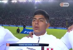 Con mucha emoción: así se entonó el himno nacional antes del Perú vs. Bolivia en el Monumental de la UNSA