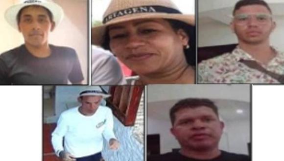 Los detenidos en Colombia por crimen del fiscal paraguayo Marcelo Pecci. (Foto: Autoridades de Colombia).