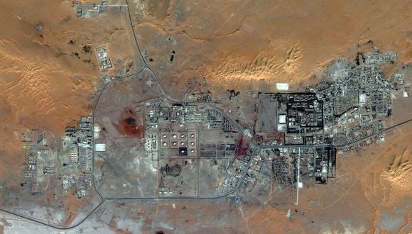 Imagen satelital del complejo In Amenas. (Reuters)