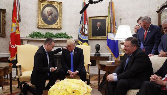 Andrew Brunson se reunió con Donald Trump en la Casa Blanca (Foto: AP)