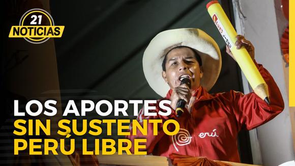 Contributions of Peru Libre in the presidential campaign of Pedro Castillo without support