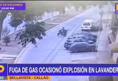 Callao: Explosión arrasa lavandería y motociclista sale expulsado por los aires en Bellavista [VIDEO]
