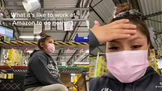 “Trabajo haciendo nada”: Video en Tiktok de empleada de Amazon se vuelve viral