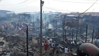 Incendio consume más de 40 viviendas en Iquitos