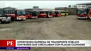 Intervienen buses que operaban con placas clonadas