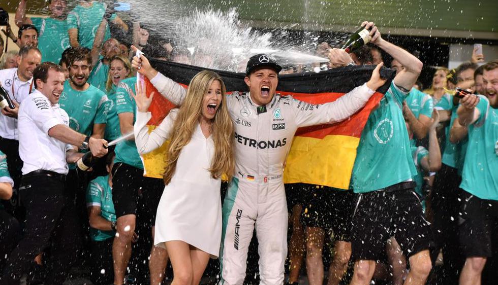 Nico Rosberg se proclamó campeón mundial de Fórmula 1. (AFP)