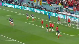 Theo Hernández anotó el 1-0 de Francia sobre Marruecos por las semifinales del Mundial 2022 