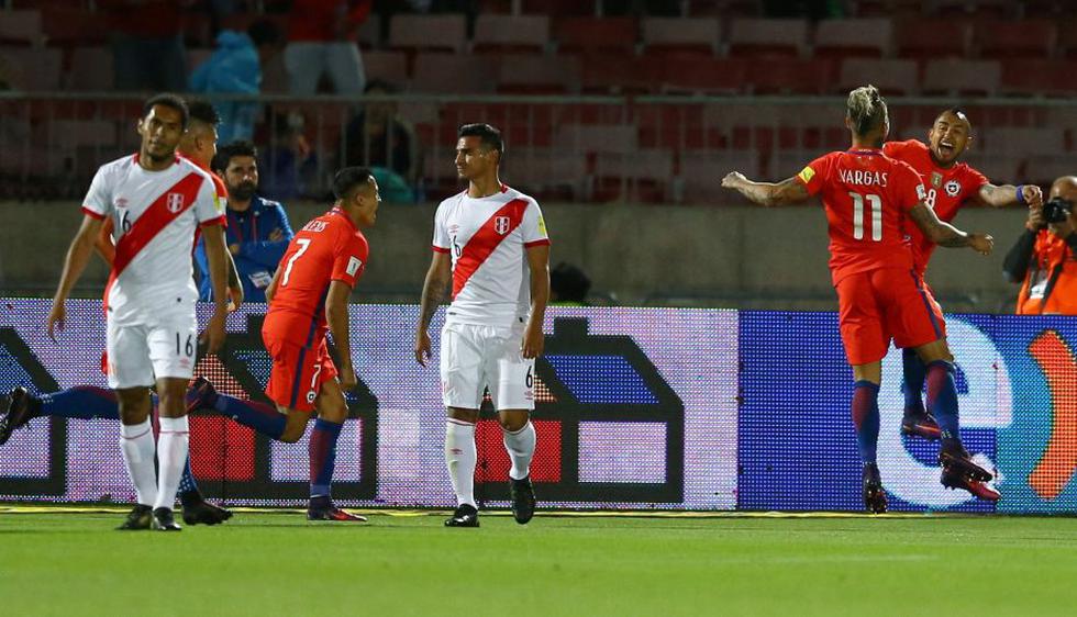 Perú cayó 2-1 ante Chile y se hunde en las Eliminatorias Rusia 2018. (Reuters)