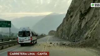 Temblor en Lima: estos son los kilómetros de la Carretera Central que reportan desprendimiento de piedras 
