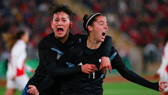Argentina vs. Panamá se miden en el fútbol femenino. (Foto: Jose Tejada / Lima 2019)