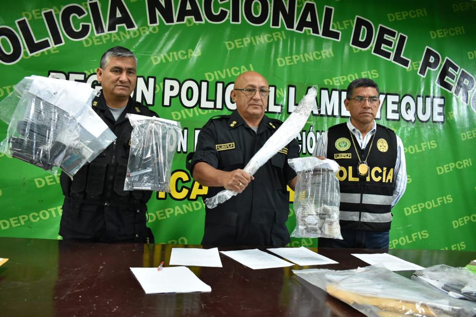 Banda 'Los Alfalferos de Pomalca' fue desarticulada en la región Lambayeque. (Policía Nacional)