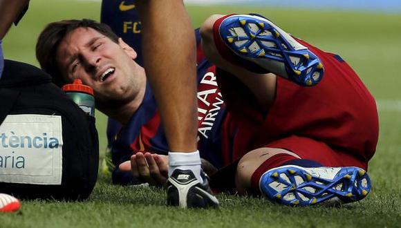 Lionel Messi se lesionó el 26 de septiembre. (Reuters)