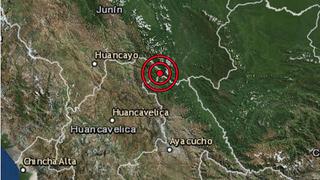 IGP: sismo de magnitud 4,0 sacudió Huancavelica