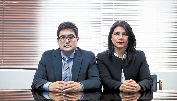 Los abogados Jorge Ramírez y Silvana Carrión forman el nuevo equipo de la Procuraduría ad hoc para el caso Lava Jato. (USI)