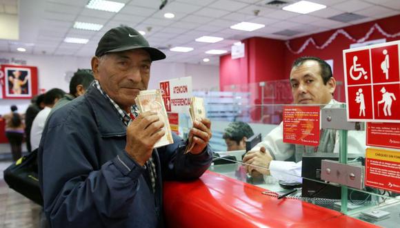 El pago de este bono para los jubilados peruanos se realizará la misma oportunidad en la que se realizan los depósitos de sus pensiones (Foto: Andina)