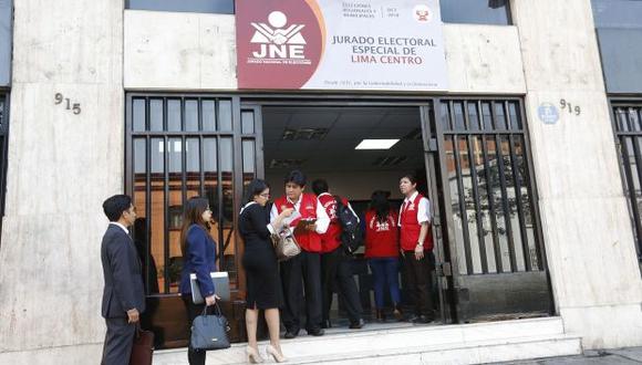 El JEE Lima Centro se encarga de atender las solicitudes de inscripción para los candidatos a las Elecciones Generales del 2021. (Foto: JNE)