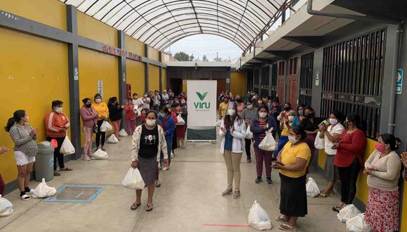 La Libertad: 600 familias de las comunidades más necesitadas de Virú recibieron víveres y ropa
