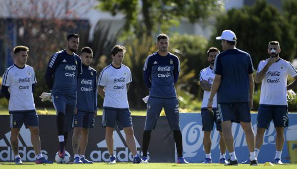 La selección argentina se prepara. (AFP)