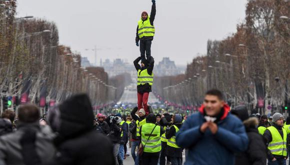 Italia también condenó los hechos violentos durante las protestas en París. (Foto: AFP).