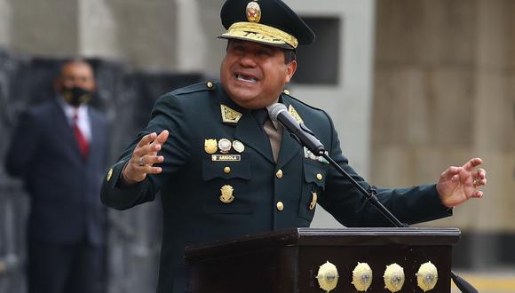 General PNP Óscar Arriola dejó en claro al presidente Castillo que no permitirá el resurgimiento de Sendero Luminoso. (GEC)