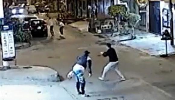 Inseguridad ciudadana en calle de Los Olivos. (Captura de Video/ Buenos Días Perú).