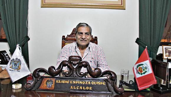 El alcalde de Trujillo, Elidio Espinoza, criticó al gobernador de La Libertad, Luis Valdez. (USI)