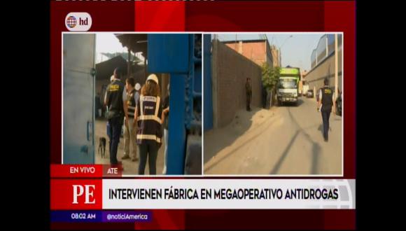 Nueve detenidos tras megaoperativo 
realizado en Lima y Ayacucho.
